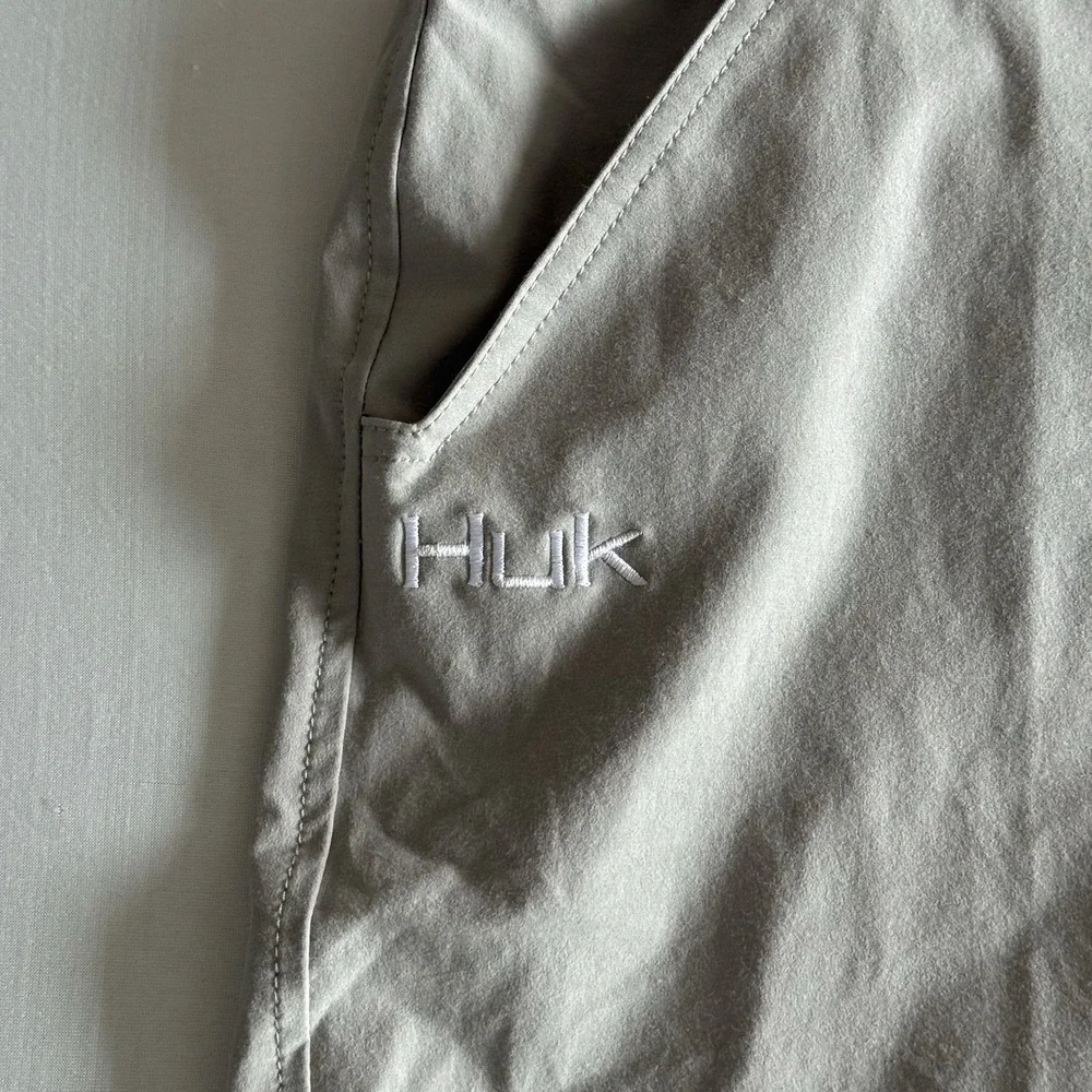 Huk‎ Next Level Shorts Gray Fishing Outdoor Cargo Nautical Performance Mens XXXL